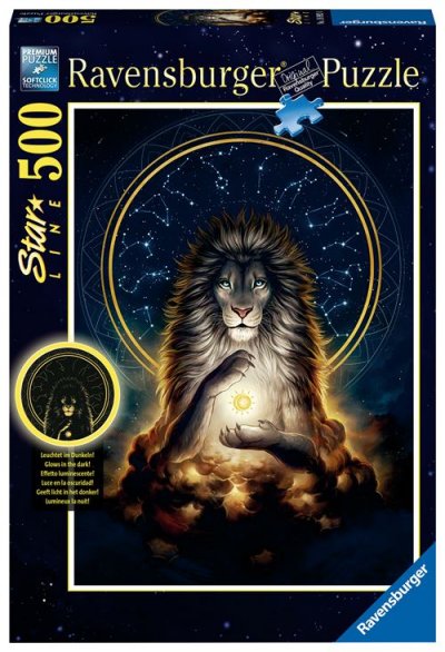RAVENSBURGER Puzzle  Star Line Lion rayonnant 500 pi&egrave;ces