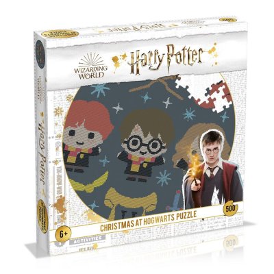WINNING MOVES Puzzle  Harry Potter Un No&euml;l &agrave; Poudlard 500 pi&egrave;ces 
