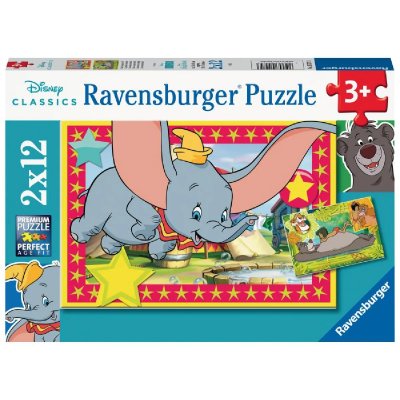 RAVENSBURGER Puzzles 2x12 p - l appel de l aventure disney 05575