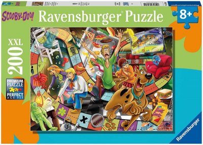 RAVENSBURGER Puzzles enfants - puzzle 200 pi&egrave;ces xxl - jeu de piste avec scooby-doo