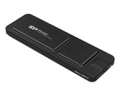 SILICON POWER PX10 - SSD - 512 Go - externe (portable) - USB 3.2 Gen 2 (USB-C connecteur) - noir
