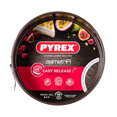 PYREX  - Asimetria - Moule &agrave; Charni&egrave;re en M&eacute;tal Anti-Adh&eacute;sif &Oslash; 20 cm