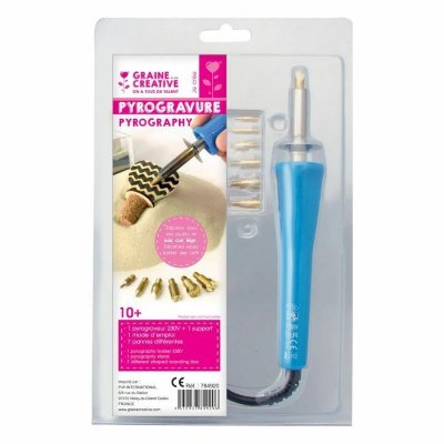 GRAINE CREATIVE Pyrograveur + 8 embouts - Graine cr&eacute;ative