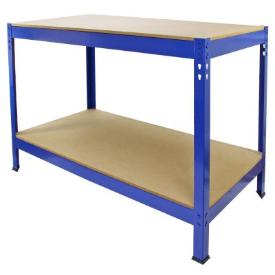 MONSTER RACKING Q-Rax 120cm Etabli de Travail Sans Boulons Bleu MonsterShop