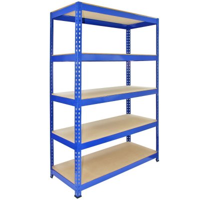 MONSTER RACKING Q-rax &eacute;tag&egrave;re m&eacute;tal bleu - 120cm x 180cm x 50cm