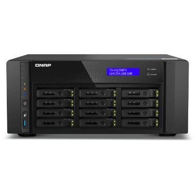 QNAP  TS-h1290FX-7302P-128G 12-Bay U.2 All-Flash, AMD EPYC, 4X PCIe Gen4, 2X 25GbE Tour NAS
