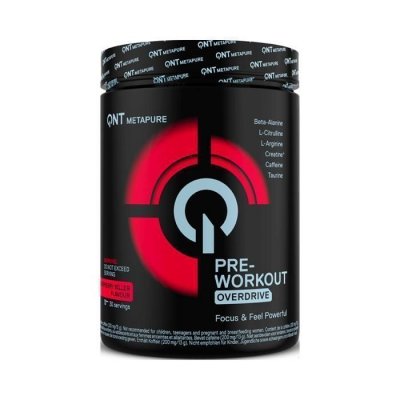 QNT  Overdrive Pre-Workout Raspberry Killer (390 g)