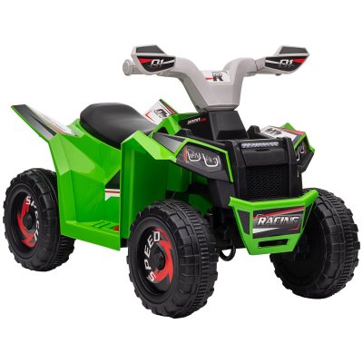 HOMCOM Quad &eacute;lectrique enfant v. Max. 2,5 kmh 6 v vert 