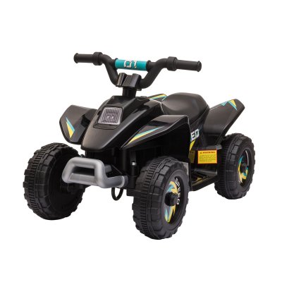 HOMCOM Quad &eacute;lectrique enfant - voiture &eacute;lectrique enfant - marche AV, AR - 6 V, V. max. 4,6 Km/h - noir