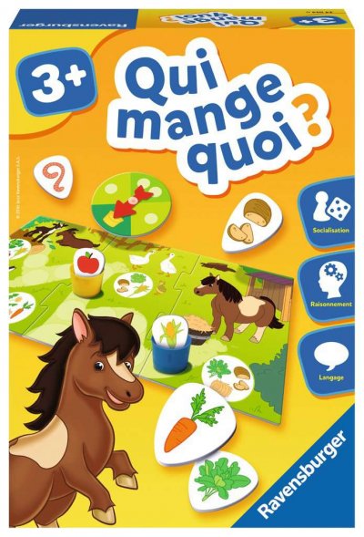 RAVENSBURGER Qui mange quoi jeu d'association