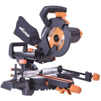 EVOLUTION R210SMS+ : Scie &agrave; Onglet Coulissante Multi-Mat&eacute;riaux 210mm - 