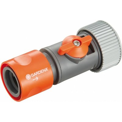 GARDENA Raccord r&eacute;gulateur stop 2943-50 &Oslash; 19 mm (3/4""), raccord enfichable