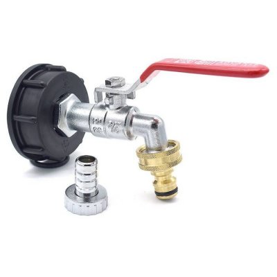 MULTITANKS Raccord robinet en laiton chrom&eacute; sortie raccord rapide - 3/4'' BSP