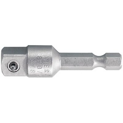 WERA Raccord tige &agrave; 6 pans 3/8'' /prise de force &agrave; 4 pans 1/4'', Long. totale 50 mm