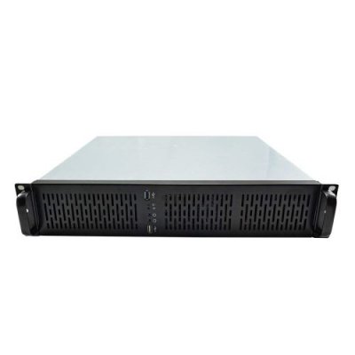 UNYKACH Rack bo&icirc;tier 2129 19 2U - Argent&eacute;/Noir - 1 x USB 3.0 + 1 x USB 2.0