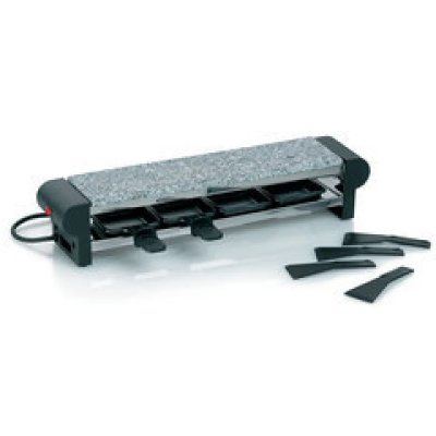 KELA Raclette Avec Surface En Pierre Pour 4 Personnes