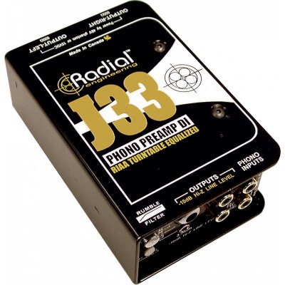 RADIAL  J33 - DI active pr&eacute;ampli phono