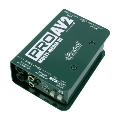 RADIAL  PRO-AV2 - DI passive multim&eacute;dia st&eacute;r&eacute;o