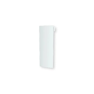 CARRERA Radiateur &agrave; inertie vertical bomb&eacute; en fonte et verre blanc - 1500W