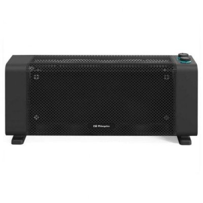 ORBEGOZO Radiateur Electrique RMB 1500 556840187 1500W 230V Pose Libre Acier Inoxydable Noir