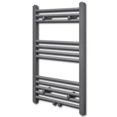 VIDAXL Radiateur s&egrave;che-serviettes droit mural de 50 x 76,4 cm gris Vida XL