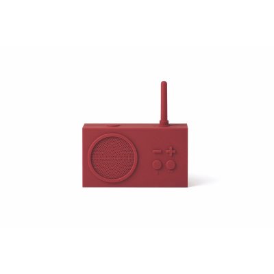 LEXON Radio FM et Enceinte Bluetooth  Tykho 3 Rouge fonc&eacute; 