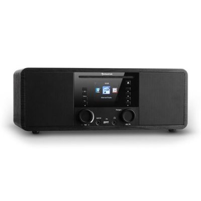 AUNA Radio internet WiFI  avec Bluetooth - Bois noir