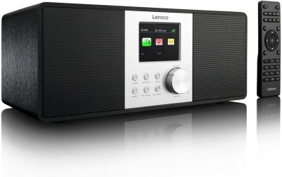 LENCO Radio Internet Wifi, DAB+, Connexion USB et AUX, T&eacute;l&eacute;commande, Ecran TFT,, DIR200, , Noir 