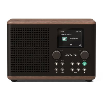 PURE Radio num&eacute;rique -  - Classic H4 - Caf&eacute; Noir/Noyer
