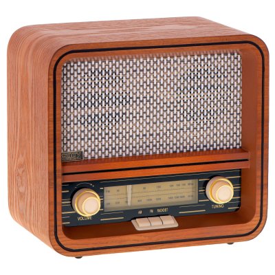 Radio r&eacute;tro fm am usb bluetooth marron