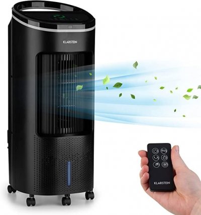 KLARSTEIN Rafra&icirc;chisseur d'air  - Ventilateur humidificateur 4 en 1 - Noir
