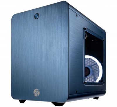 RAIJINTEK  Etui  METIS PLUS Mini ITX - Fen&ecirc;tre bleue