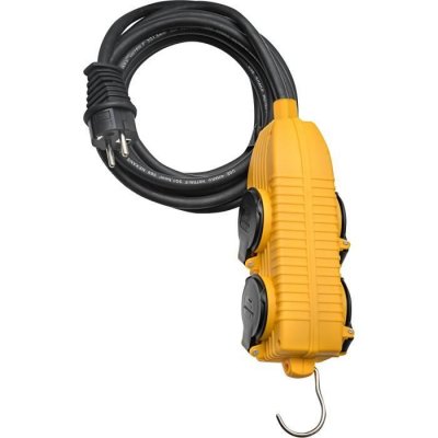 BRENNENSTUHL Rallonge &eacute;lectrique de chantier Powerblock 4 prises avec clapets 10m IP44 - 