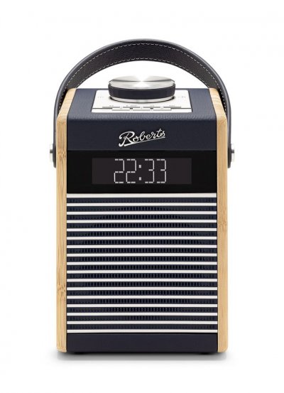 ROBERTS Rambler MIDI Radio-r&eacute;veil r&eacute;tro Portable Dab+/FM/Bluetooth Bleu Marin