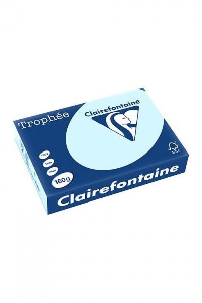 CLAIRALFA Ramette de papier 250 feuilles A4 - CLAIREFONTAINE - 160 g - Bleu