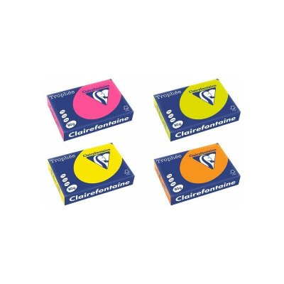 CLAIREFONTAINE Ramette papier couleur  A4 80g - Orange fluo