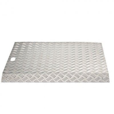 MOTTEZ Rampe d'acc&egrave;s pour trottoir  L. 80 cm x l. 80 cm, aluminium