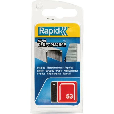 RAPID  Agrafes galvanis&eacute;es - Fil fin - N&deg;53/20 mm