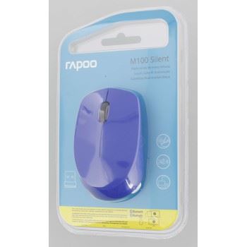 RAPOO  Souris optique connexion sans fil , multi- mode, Bleu