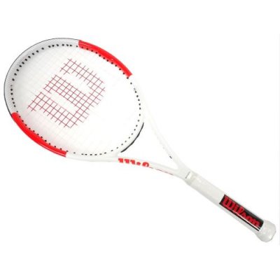 WILSON Raquette de tennis Six one lite 102 rkt Blanc taille : SL1 r&eacute;f : 0