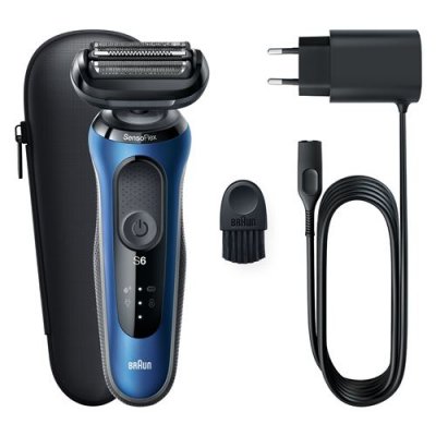 Rasoir &eacute;lectrique Braun Series 6 61-B1000s Noir et bleu