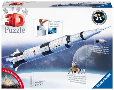 RAVENSBURGER  NASA Puzzle 3D Apollo Saturn V Rocket (440 pi&egrave;ces)- - Pu