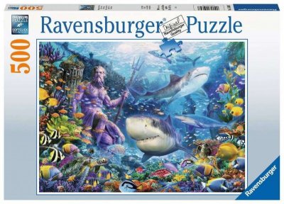  Ravensburger- Puzzle 500 pi&egrave;ces-Roi de la mer Adulte, 4005556150397