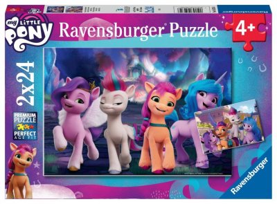RAVENSBURGER  - Puzzle enfant My Little Pony (film) - 2 x 24 pi&egrave;ces