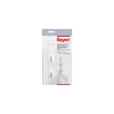 RAYEN  6083 Crochet de Suspension Fer Peint Blanc 8 x 6 x 6,8 cm