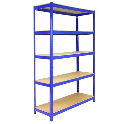 MONSTERSHOP Rayonnage bleu t-rax de 120cm x 45cm x 180cm, en acier et sans boulons