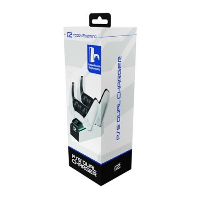 READY2GAMING  674942 Ps5 Controller Charging Station Blanc