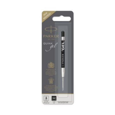 PARKER Recharge Stylo Gel Pointe Moyenne Noir - 
