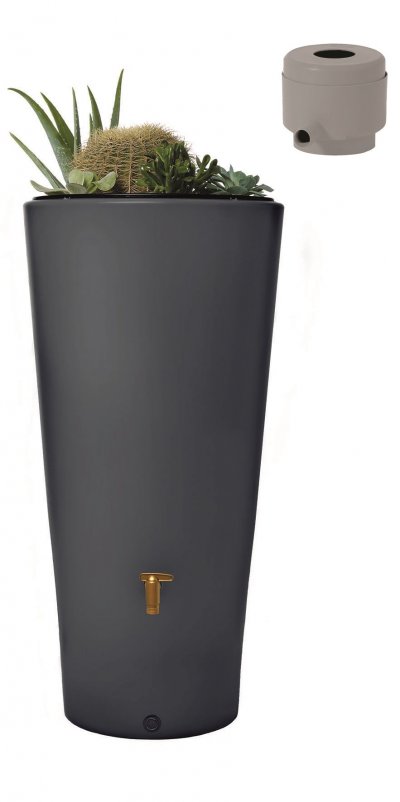 GRAF R&eacute;cup&eacute;rateur d'eau a&eacute;rien GARANTIA cylindrique gris graphite , 220 l 