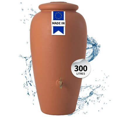 GARANTIA R&eacute;cup&eacute;rateur d'eau amphore terracotta 300l